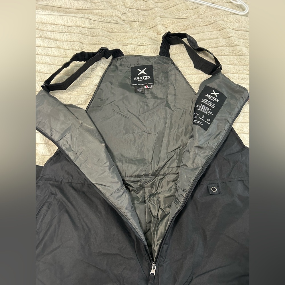 NWT Arctix Black Snow Bib Overalls - Picture 6 of 15